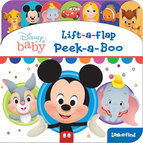 Image of Disney Baby Mickey, Lion King, Princess, and More! - Peek-a-Boo Lift-a-Flap Look and Find Board Book- PI Kids