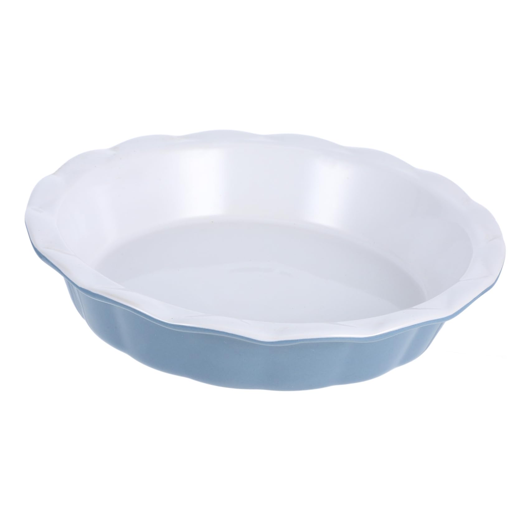 FUNOMOCYA Non-stick Ceramic Baking Dish Round Pie Plate for Quiche Tart Pot Pies Easy Clean for Camping