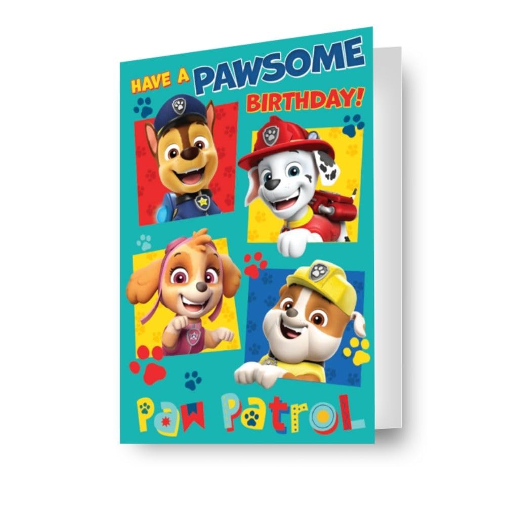 Paw Patrol Birthday Card 3D-Effect Lenticular A Fantastic Card For All Occasion