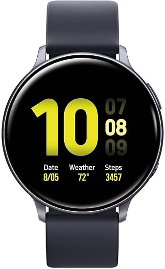 Amazon.com: Samsung SM-R820NZKAXAR - Reloj Galaxy Active2 (1.732 in), color  negro : Electrónica