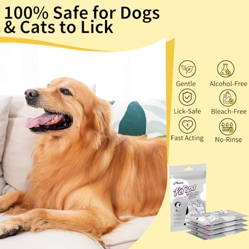 MIOSSZI Pet Gloves Wipes for Dogs & Cats, No-Rinse Grooming, Unscented - Image 4