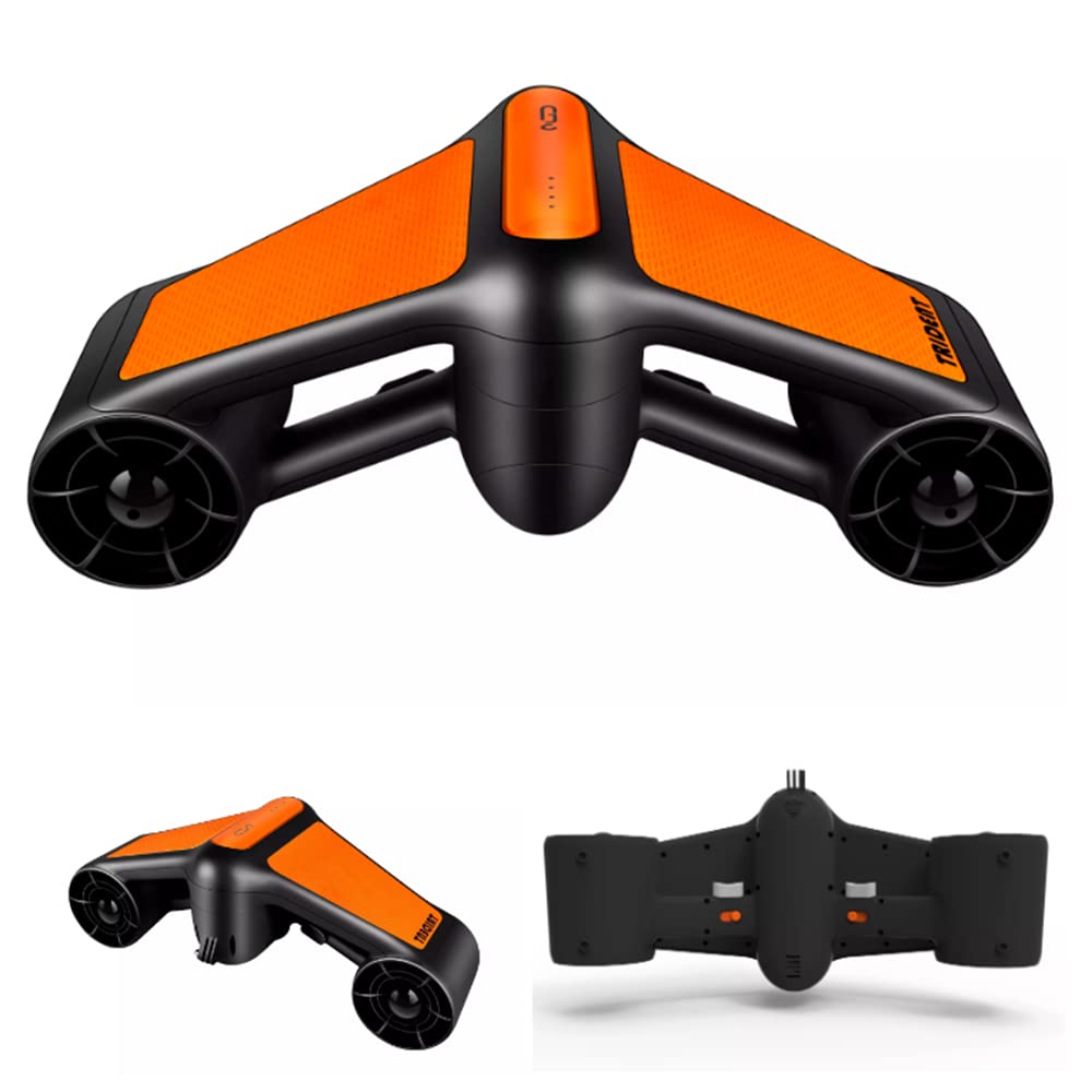 FIFISH 500w Electric Underwater Sea Scooter Trident 60mins Diving Equipment Portable Seascooter 50M Scuba Diving Gear for Snorkeling