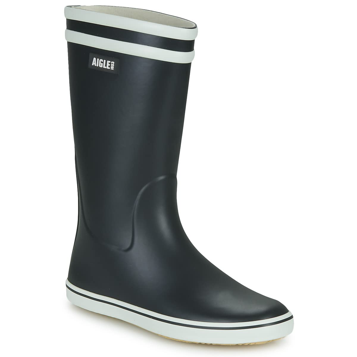 Aigle Women's Malouine 2 Wellington Boots, Navy and White, 3.5 UK