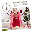MUCKLILY 2pcs Retro Gothic Owl Pocket Watch Necklace Pendant Alloy Quartz Locket Watch Unique Chain Design #3