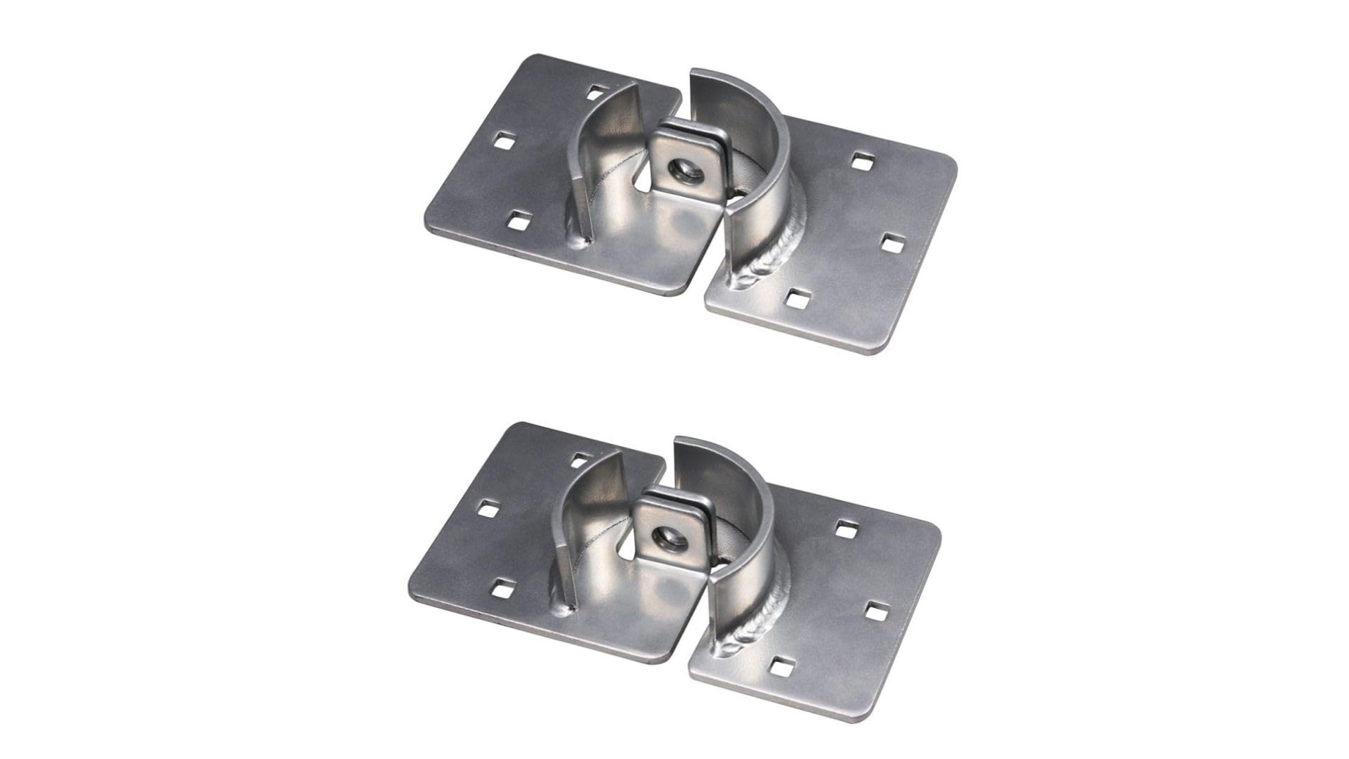 Trimax Pair of Trailer Door Hasps and Pair of Internal Shackle Door Locks | Ultimate Hasp Security | Re-Keyable | Universal Fit | THSP2C THPXL