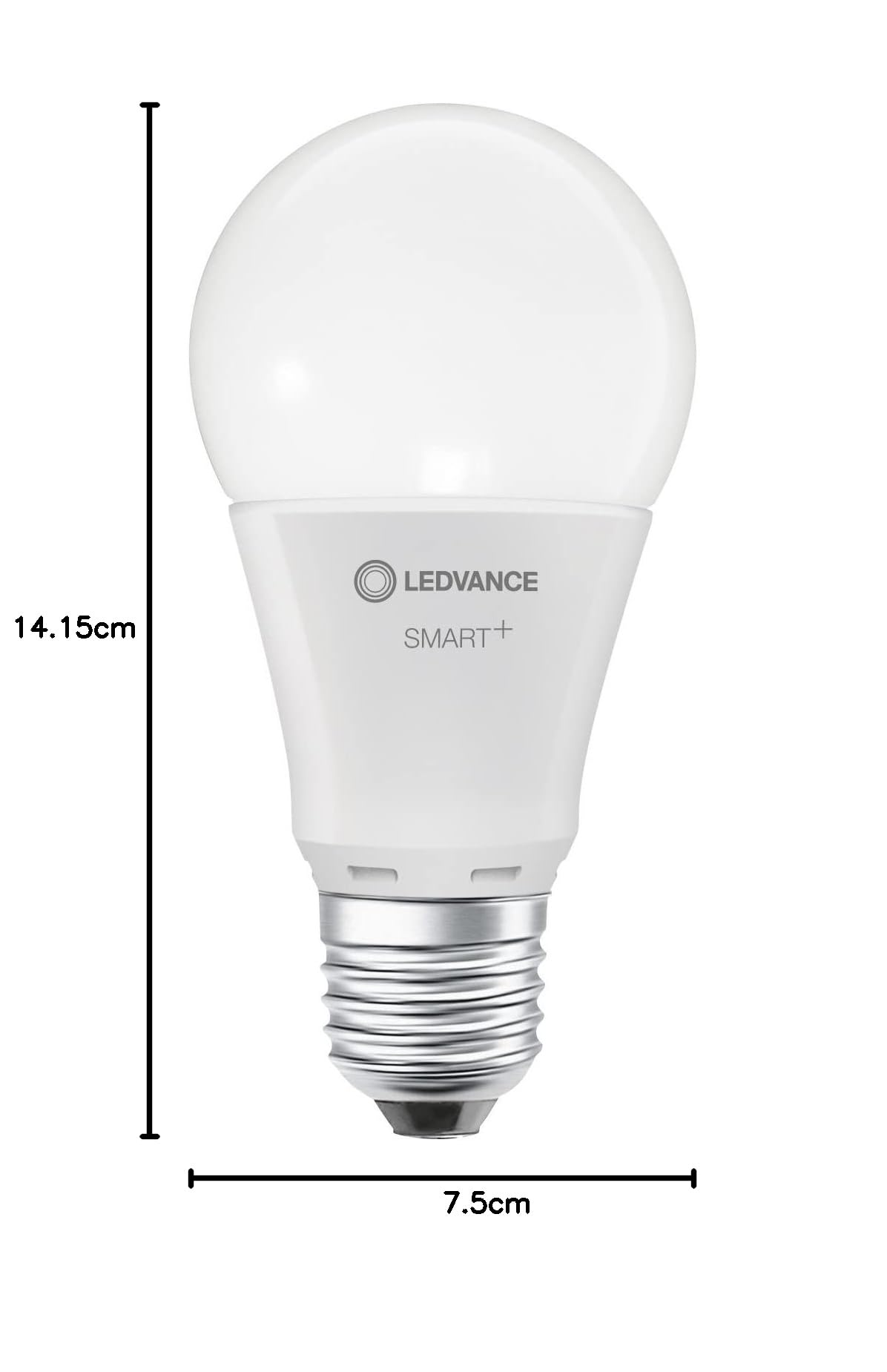 LEDVANCE Inteligentna lampa LED z technologią WiFi, trzonek E27, ściemniana, ciepła biel (2700 K), zastępuje żarówki o mocy 100 W, SMART+ WiFi Classic, ściemnialna, 4-pak