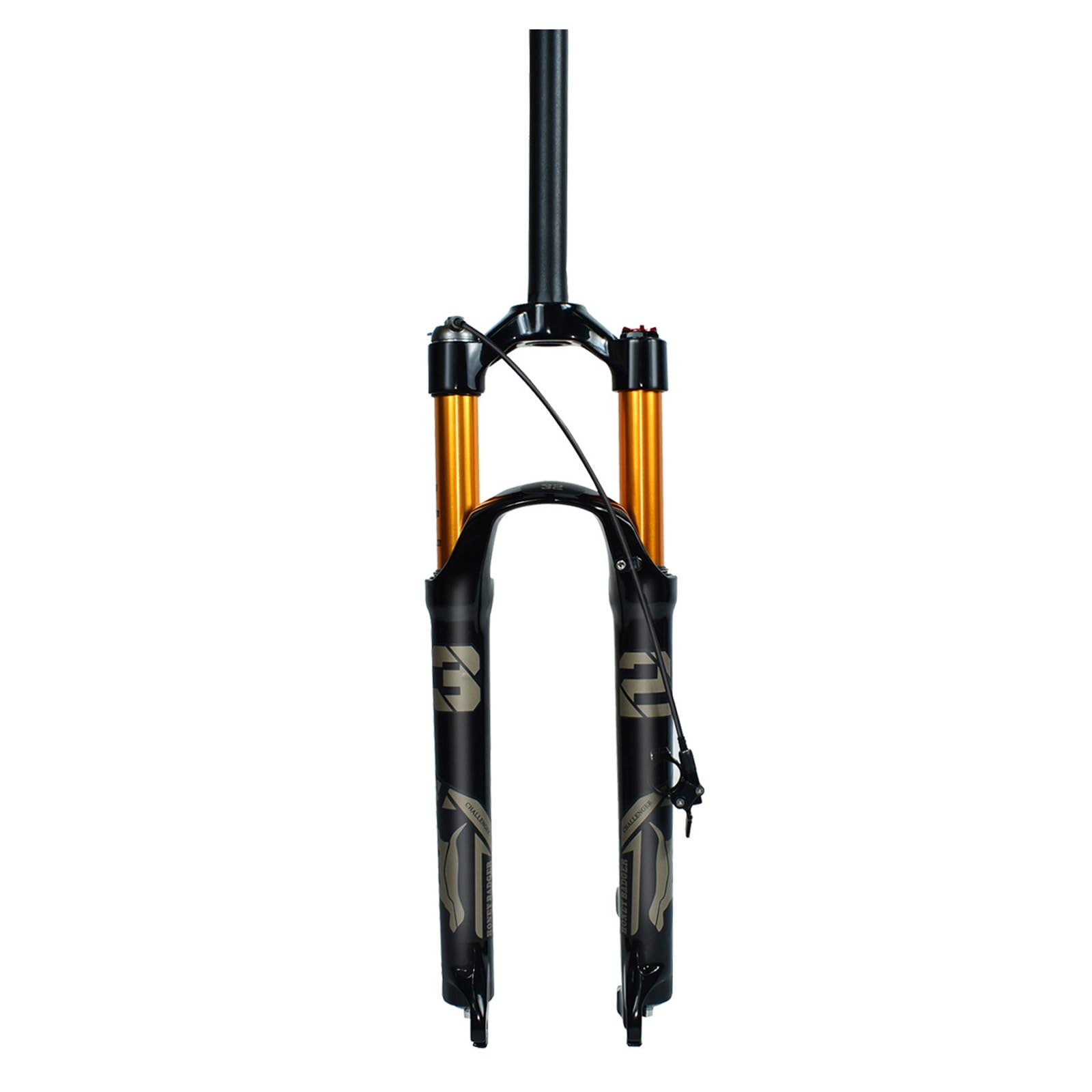 Horquilla De Suspensión Air para MTB 26, 27,5 Y 29'' Horquillas Delanteras De Liberación Rápida Recorrido De 100/120mm Tubo Recto/cónico Freno De Disco(Black Straight,26''-120mm)