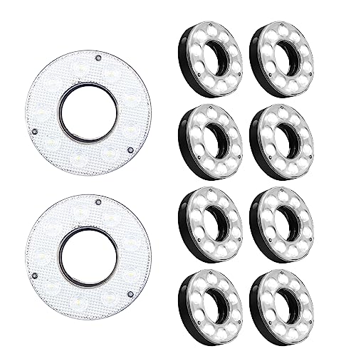 10PCS LED Golf Hole Lights Backyard Practice Putting Green Cup Glow Lamp for Golfing Party Camping Outdoor Indoor