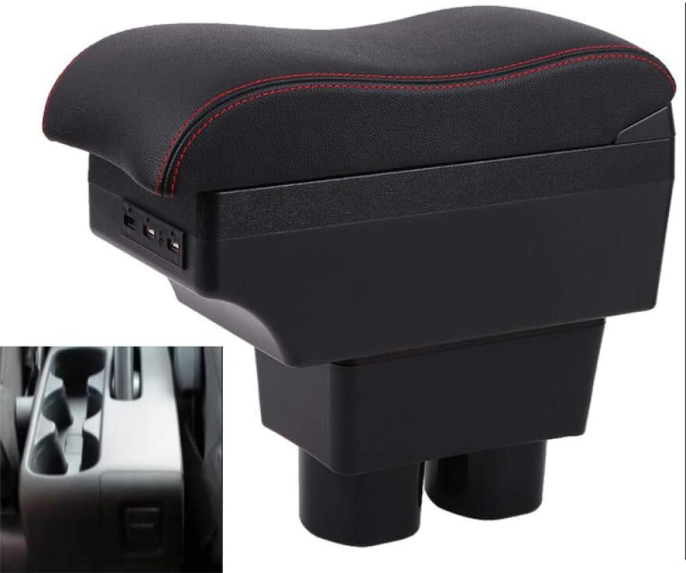for Toyota Rush armrest Box Universal car Center Console Modification Accessories Double Raised with USB