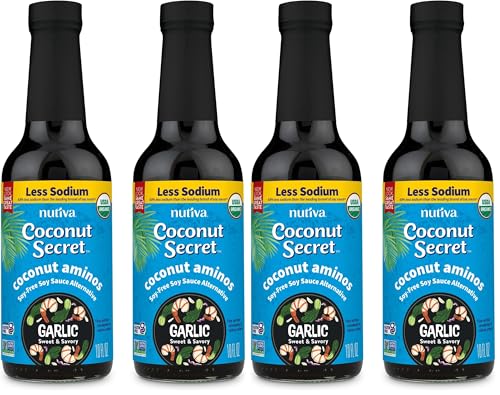 Coconut Secret Coconut Aminos Garlic Sauce (4 Pack) - 10