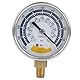 Manometer Vakuum, 0-14 psi G1 / 4in Anschluss Manometer Genaues Instrument für Vakuumpumpe, Psi Manometer