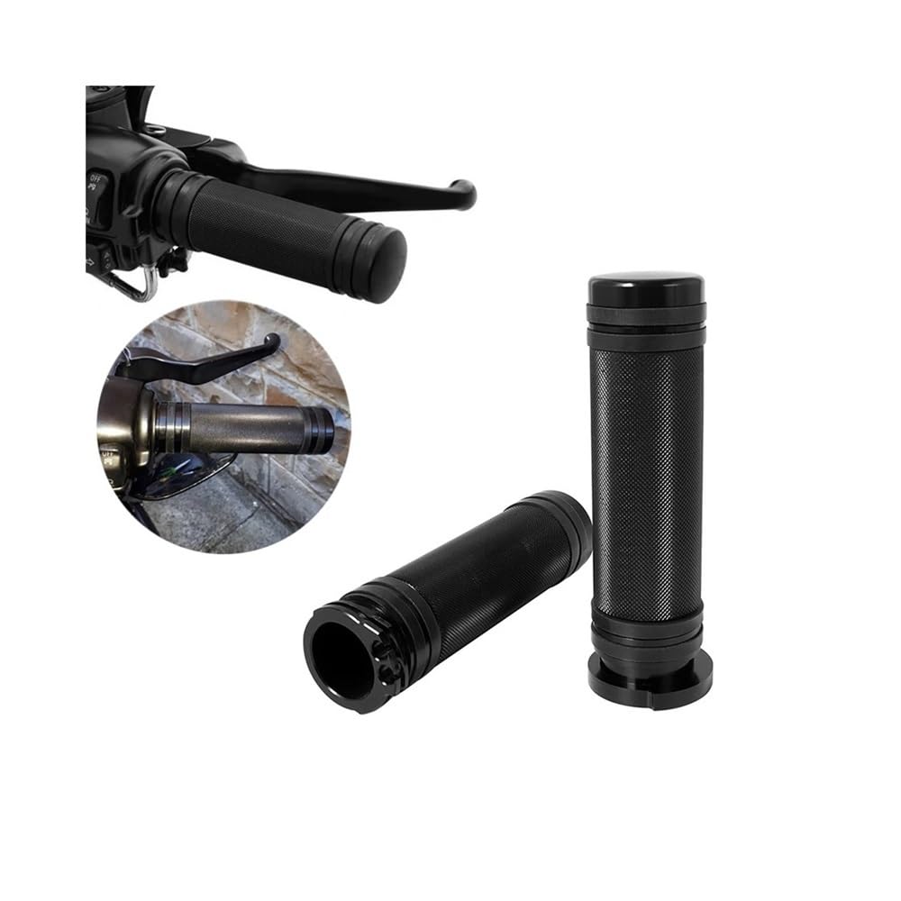 Moto 25 Millimetri 1 "Maniglia Nero CNC Manopole Per Har&ley Touring Sportster Dyna Softail SuperLow Fat Boy Breakout FLHX FLHR Manopole manubrio