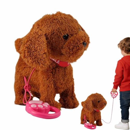 Genérico Perro Robótico | Peluche Interactivo Caminando con Música | Interactivo Perro Robot para | para Niños Niñas Vacaciones Cumpleaños Navidad Educación Juego
