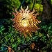 Produktbild Solarlampe für Außen,Metall Sonne-Form LED Solarleuchten Garten,Solarleuchten Garten Blume Wasserdicht IP65 für Terrasse, Weg, Hof, Rasen,Gartendeko