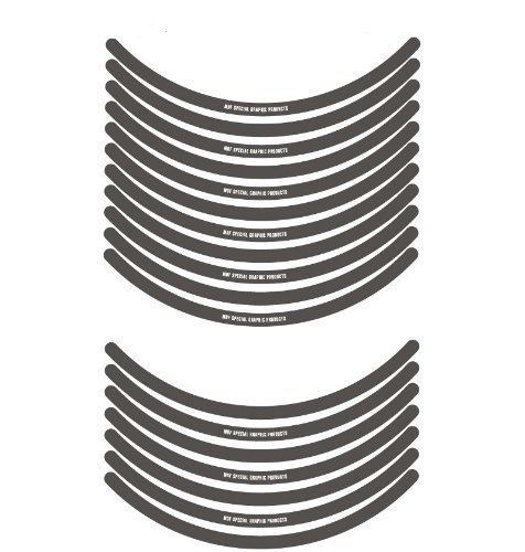 エムディーエフ リムストライプ ソリッドタイプ ダークグレー 10mm幅 12インチ RIM-10M-DG-12