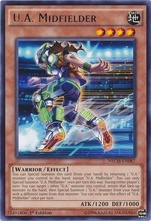 Amazon.com: YU-GI-OH! - U.A. Midfielder (NECH-EN087) - The New Challengers  - Unlimited Edition