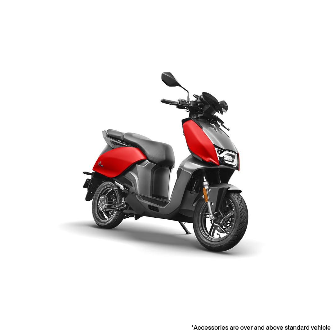 VIDA V1 Pro Powered by Hero MotoCorp High-Speed Electric Scooter, 2 Removable Batteries, 165 km Certified Range, 80 km/h Top Speed, Red, Booking for Ex-Showroom