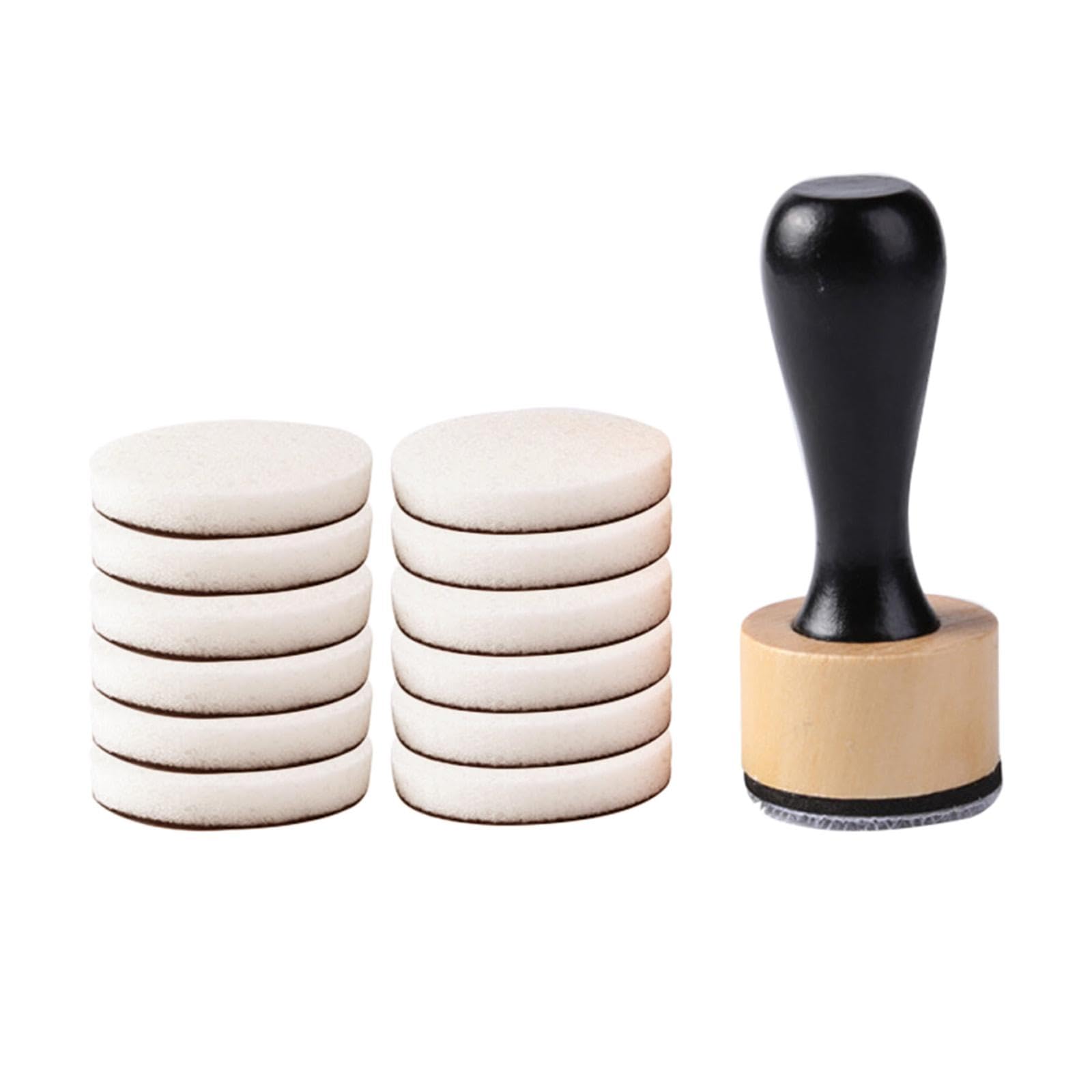 ECOMISTIQ Mini Round Ink Blending Tool Replacement Pads for Painting Scrapbooking 1 Handle 12 Sponges|Crafts | Art Supplies | Painting Supplies | Artists Brushes|-image-16