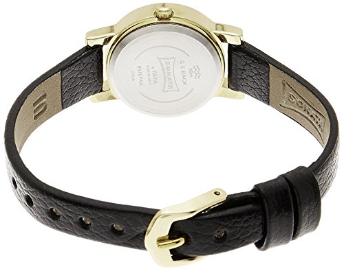 Image of Sonata Men Leather Analog White Dial & Black Dial (Nj8976Yl02W + Nj7987Yl03W) | Rakshabandhan Gifts, Band Color-Black