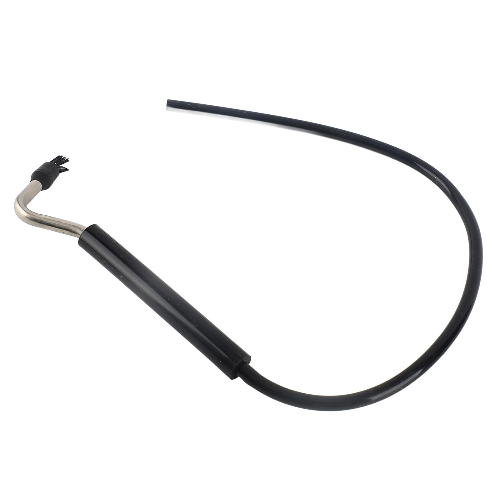 Cepillo de limpieza para cafeteras, cepillo de vapor a alta presión con cabezales de nylon y acero titanizado, manguera ajustable de 29,5 pulgadas con conectores dobles de