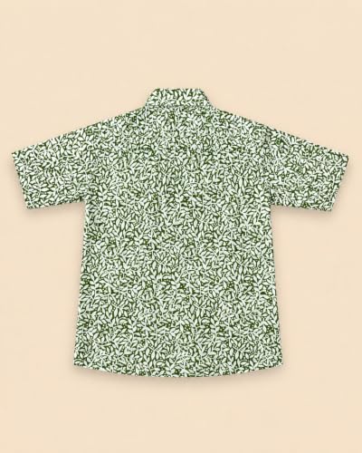 Image of A.T.U.N. (ALL THINGS UBER NICE) Boys 100% Cotton Printed Shirt | Half Sleeve Smart Casual Shirt for Kids | Soft Breathable Button Placket Top