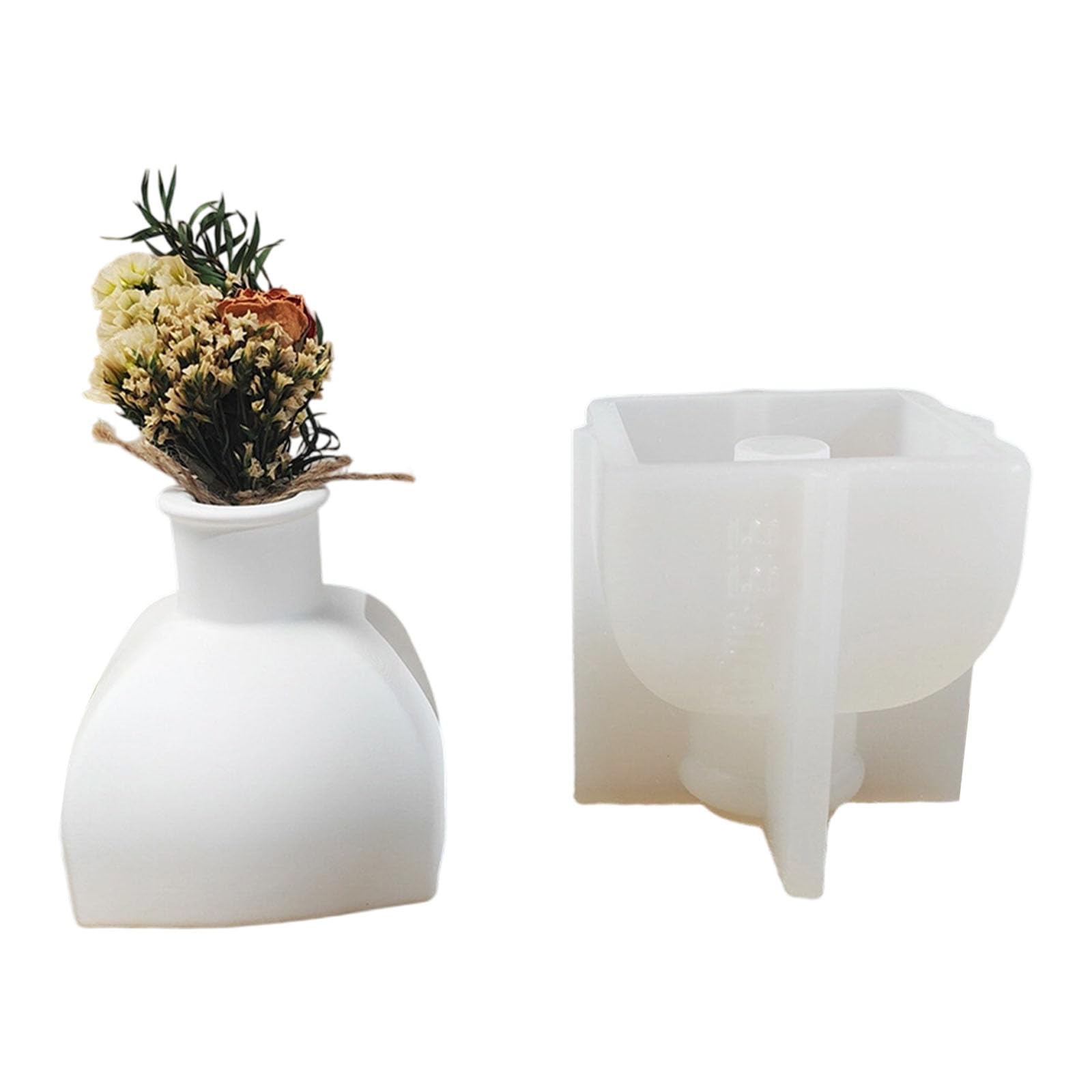 Msioytog Permanent Elastomer Jar Molding Molds Vaping Device Kids Handbuilt Render Crafting Home Art Tasks Multiple Shape Render Vase Molds