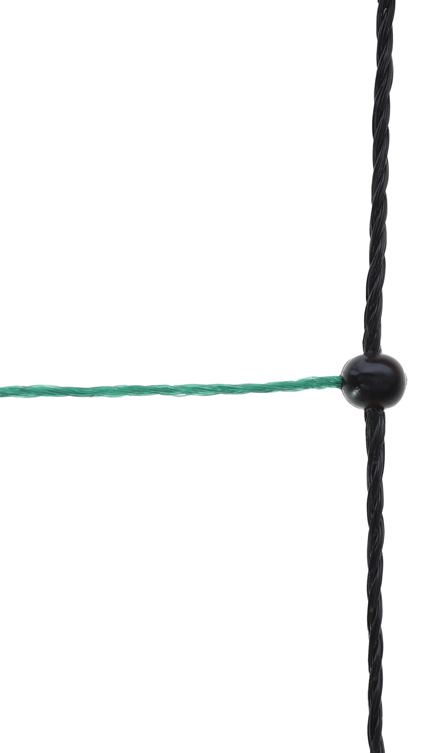 Kerbl Pet Kaninchennetz elektrifizierbar 65cm, Weidezaunnetz, Hasenzaun, Einzelspitze, grün, 50m, 15 Pfähle, Wildabwehr, 3 Jahre Garantie UV-Stabilität