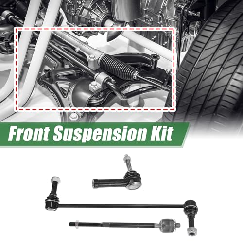 X AUTOHAUX 6pcs Front Suspension Kit Inner Outer Tie Rod End Front Sway Bar Link for Ford Explorer Police Interceptor Utility No.EV800893/ES800952/K750616 by X AUTOHAUX - Used condition - Image 3