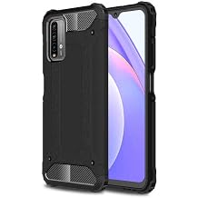 KZY  leti im-Xiaomi Redmi 9T ile Uyumlu Kapak  ift Katmanl  Z rh Tank K l f - Siyah S YAH