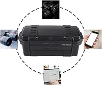 Vista 3 de Estuche hermético para exteriores, a prueba de golpes, antipresión, para supervivencia, impermeable, caja de transporte, caja sellada, caja