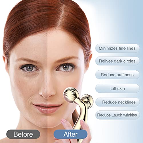 Touchbeauty Face Massager Roller Facial Roller Contouring Massager For Face Lift, Reduce Puffiness, Skin Tightening & Collagen Production, Clear Toxins #TOP3