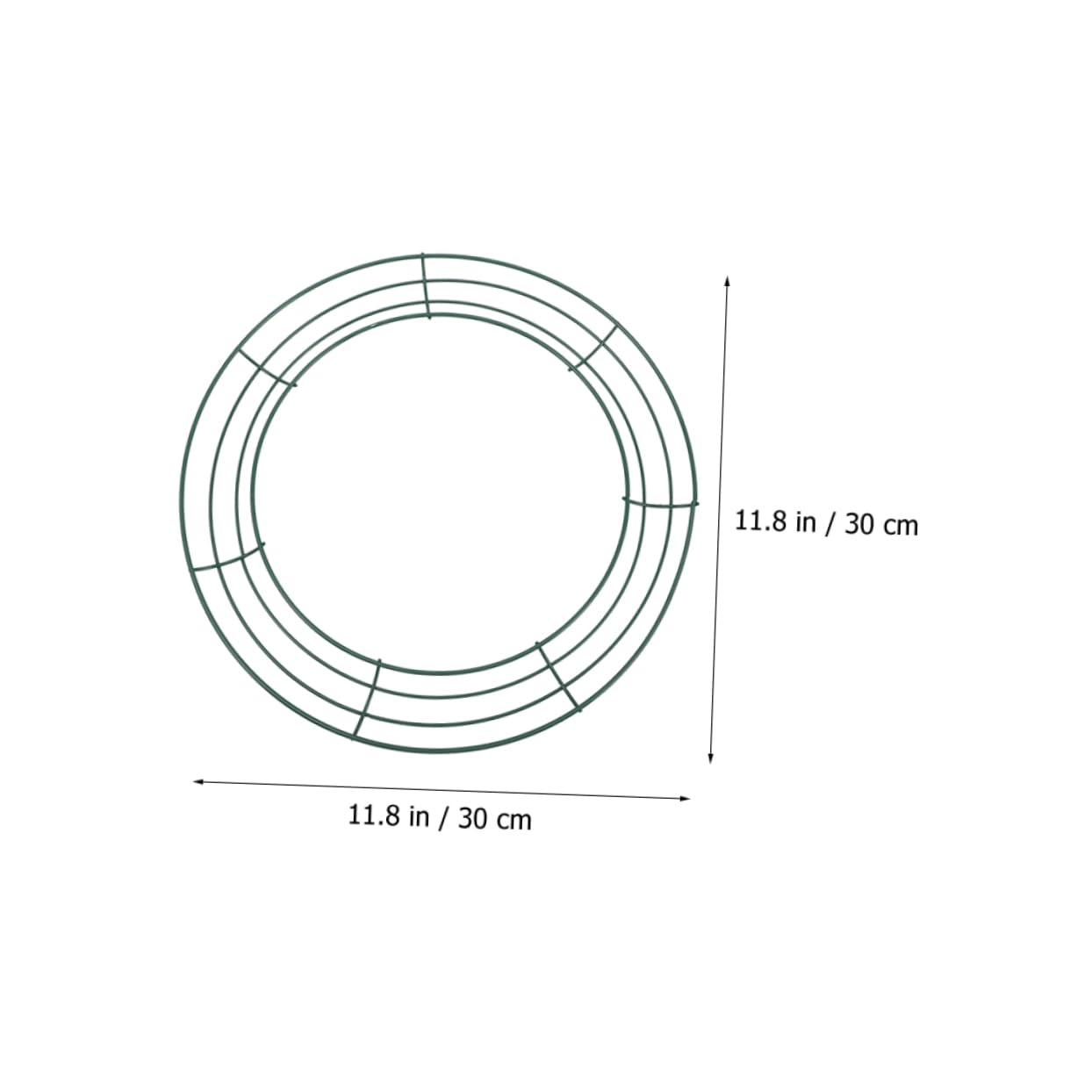 PRETYZOOM 6stücke DIY-kranzrohling aus Eisen Runder Metallkranzrohling zum Selbermachen Robuster Kranzständer für Blumenkränze Kranzzubehör für Heimdekoration