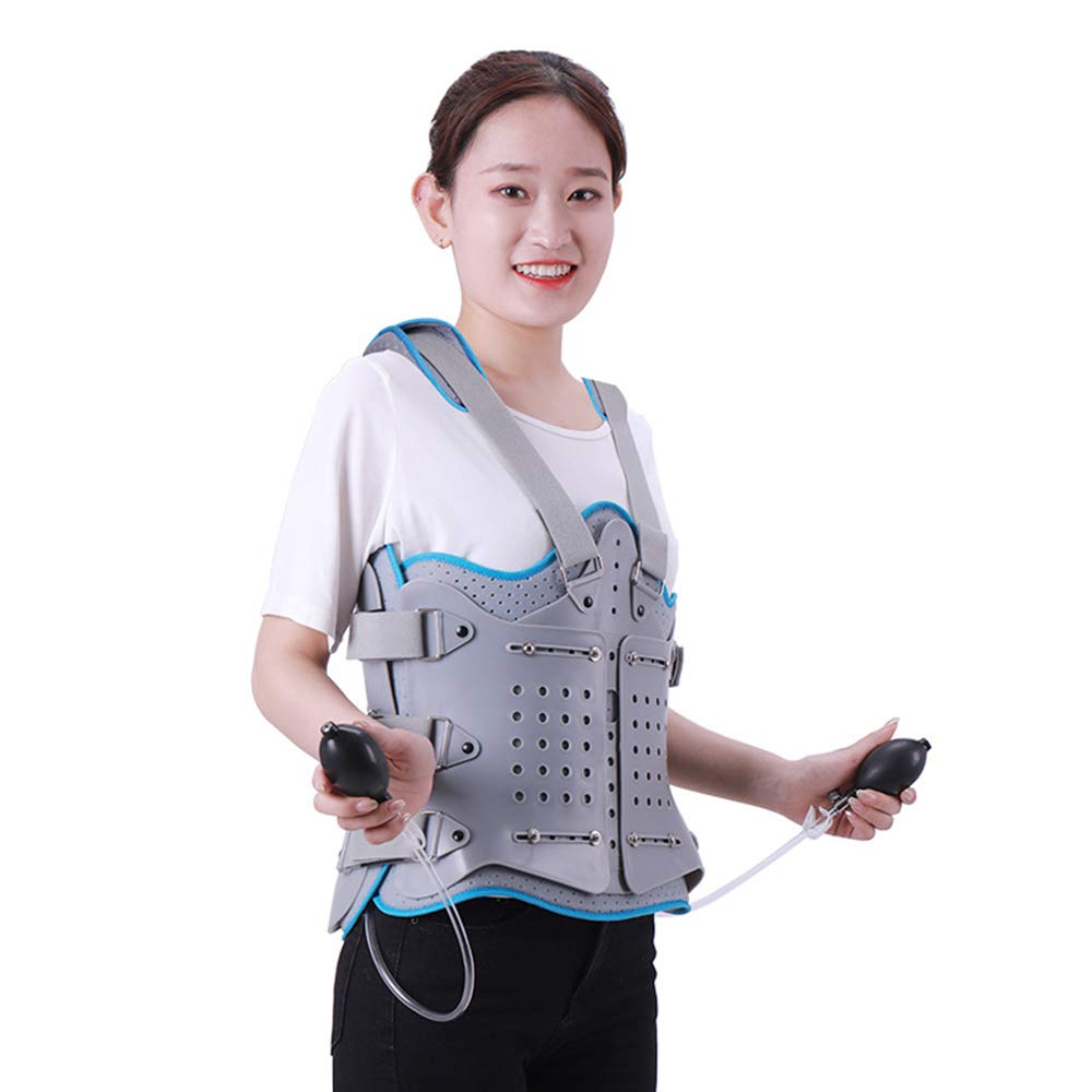 Inflatable Thoracolumbar Orthosis, Thoracic Compression Fracture Support Adjustable Lumbar Spine After Fixation Brace Bracket for Men and Women