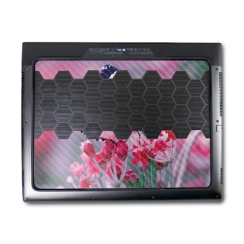 Image of MightySkins Carbon Fiber Skin Compatible with Alienware M18 R1 (2023) Full Wrap Kit - Pink Monarch | Protective, Durable Textured Carbon Fiber Finish | Easy to Apply & Change Styles | Made in The USA