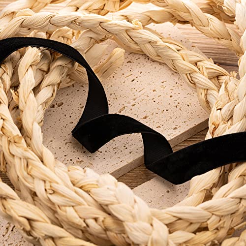 AnotherKiss Black Velvet Ribbon Choker Necklace for Women, Gothic Jewelry, Halloween Birthday Party Cosplay, Wide 3/4 inch (2cm)4