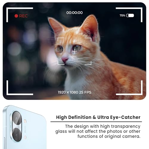 Image of ArmourPro Camera Lens Protector for Poco X8 Pro Max Tough HD Individual Aluminum Alloy Rings 9H Camera Cover, Scratch-Resistant,Camera Lens Protection| Blue, 1 Pack