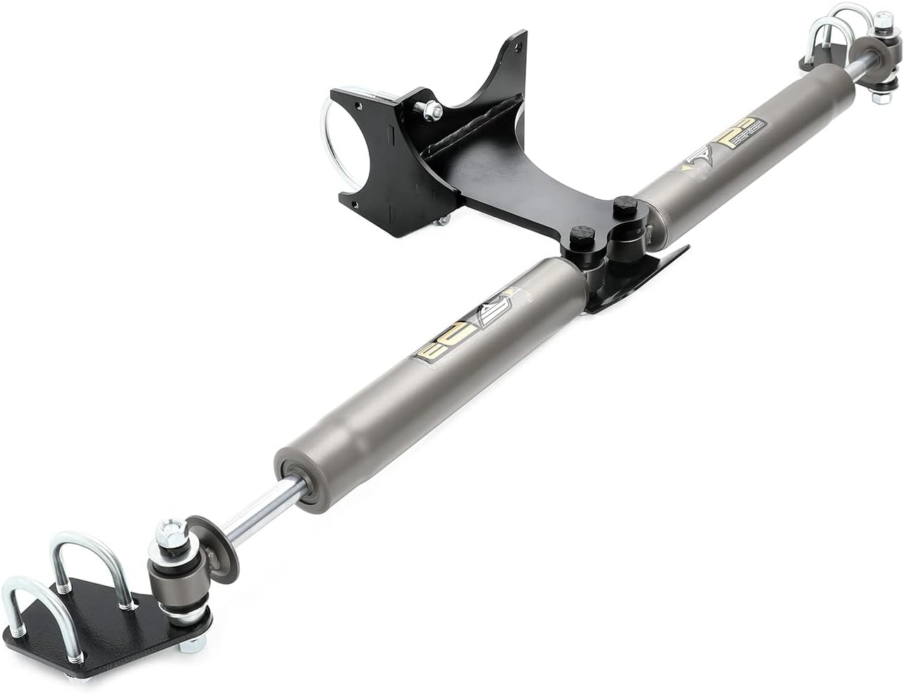 Dual Steering Stabilizer Kit Compatible with Ford F-250 F-350 Super Duty 2005-2022, 2.0" Twin-tube 2005~2022