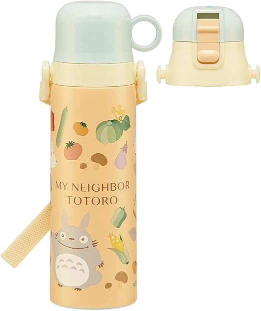 Amazon Co Jp スケーター 子供用 2way ステンレス キッズ 水筒 コップ付き トトロ やさい色 ジブリ 570ml 女の子 Skdc6 ホーム キッチン