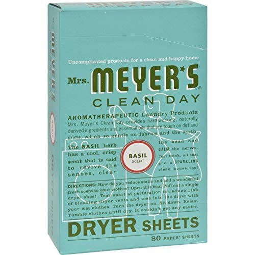 Mrs. Meyer'S Dryer Sheets - Basil - 80 Sheets image 3