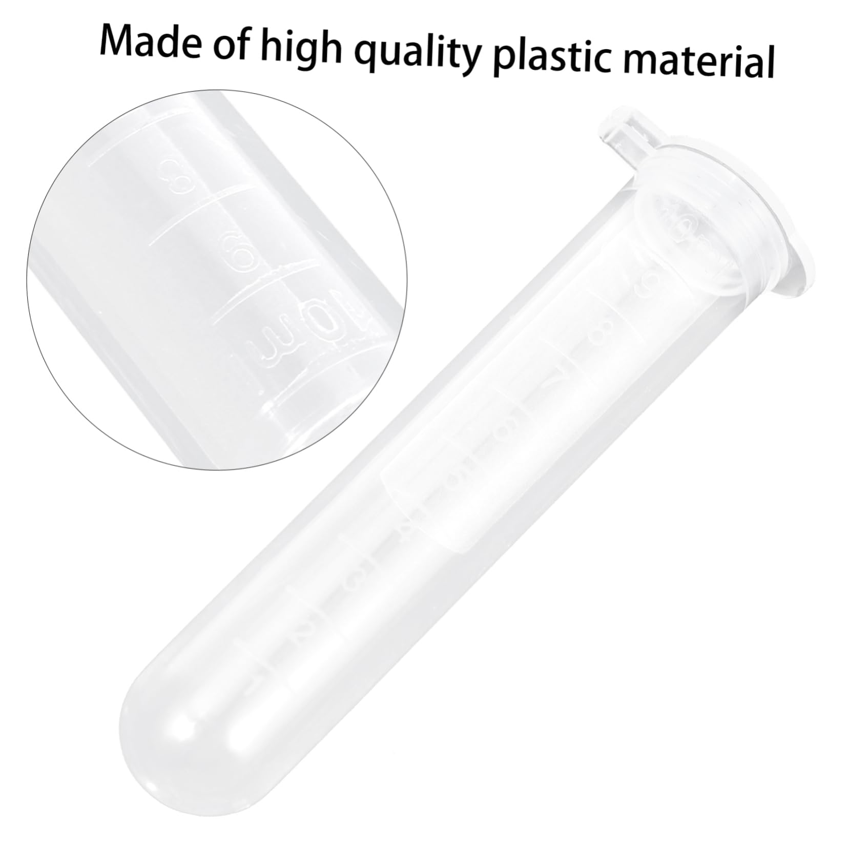 Cabilock 200pezzi Provette Di Centrifuga in Plastica Con Tappo Scatto Graduato Per Test Di Laboratorio Scientifici Esperimenti Facili Da Trasportare e Resistenti
