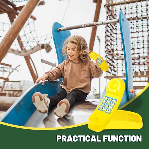 Playground Accessories Swingset Attachments for Kids with Pirate Ship Wheel Toy Telescope and Telephone Steering Wheel with Mounting Tools for Kids Indoor Outdoor Gym Backyard Playset Gift Replacement