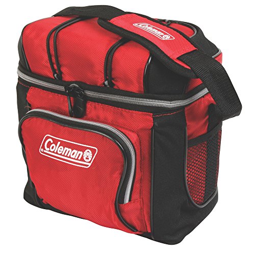 Coleman 9-Can Soft Cooler with Removable Liner, Red