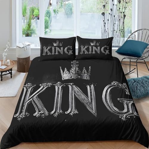 Parure de lit gothique haut de gamme imprimé corbeau 3D microfibre ultra douce 135x200cm