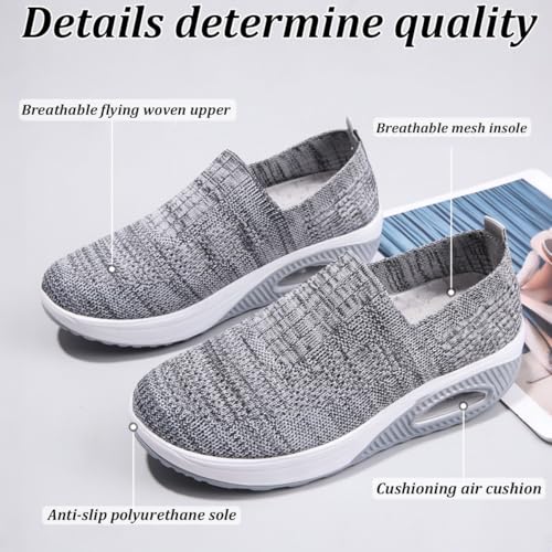Everwalks Orthopedic Shoes for Women Slip on, 2025 Arch Cushion Support Mesh Shoe, Comfy Non-Slip Tennis Sneakers for Walk Hike for Elderly 7