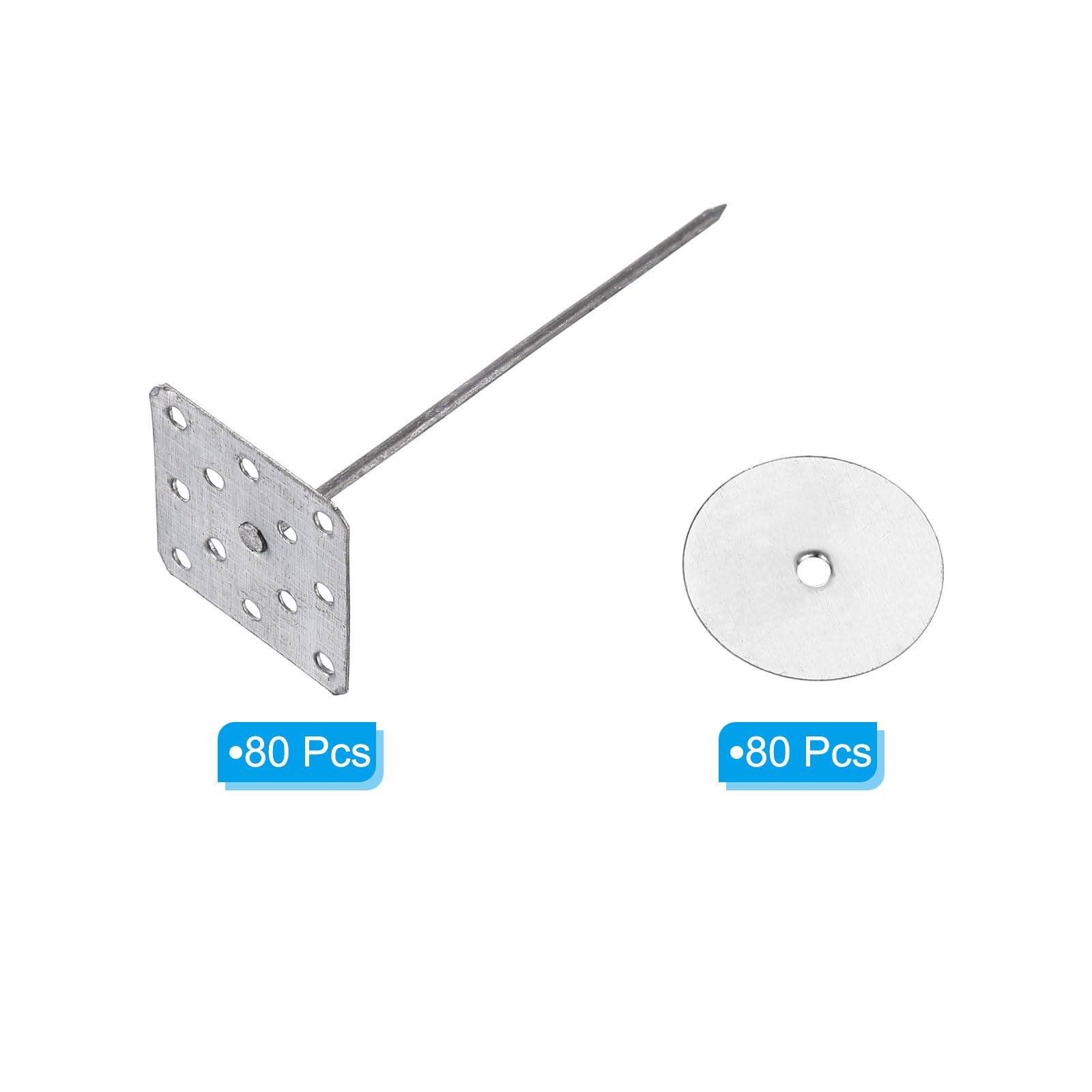 PATIKIL 2.4 Inch Perforated Insulation Pins with Round Washers - Image 3
