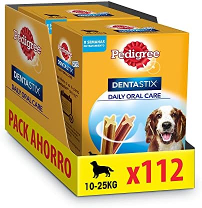 PEDIGREE Snack Dental para Perros Mediano, Sabor Pollo, 112 Unidades (Paquete de 1)