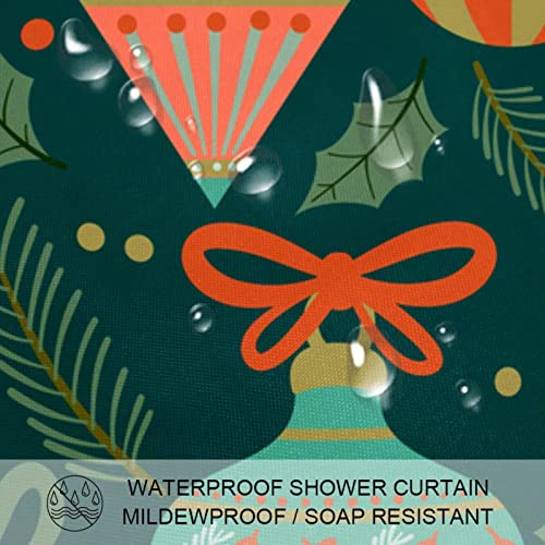 Rideau de douche imperméable avec 12 crochets lavable 152x182 cm - 4