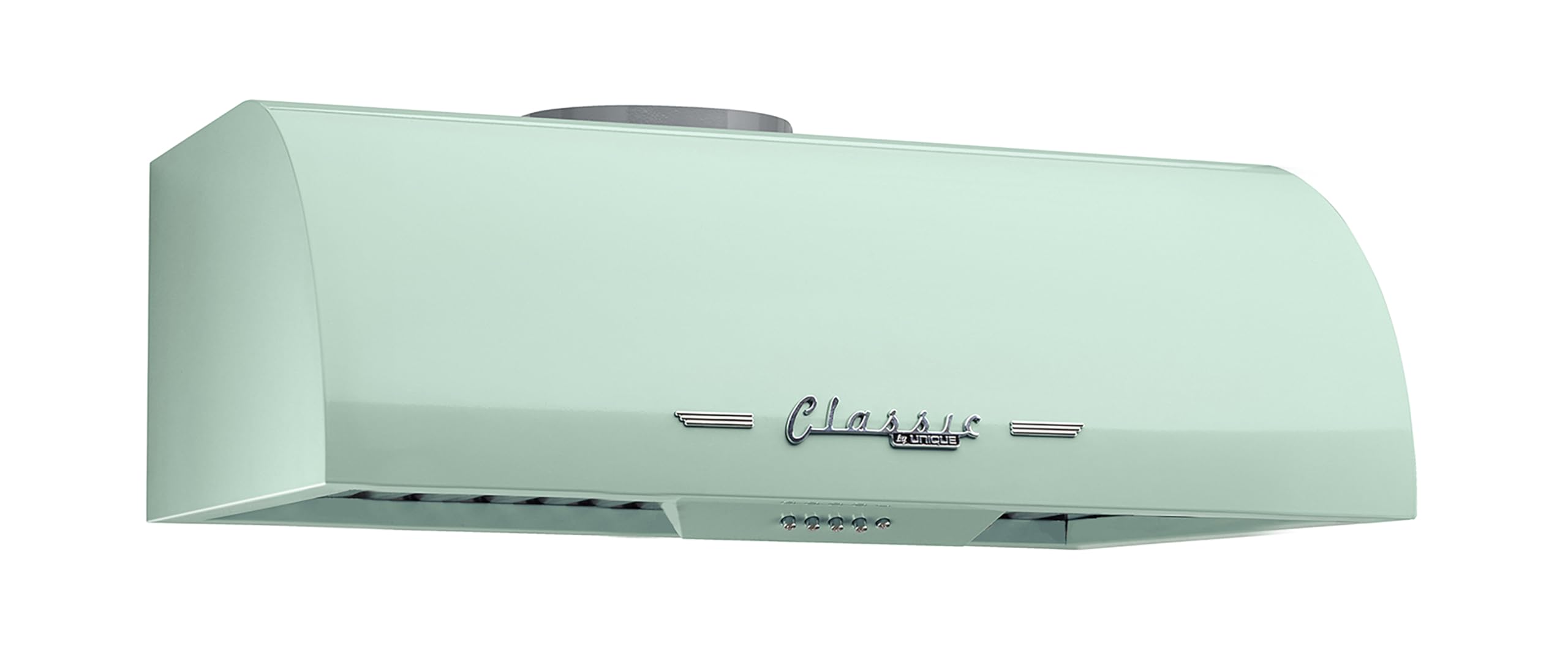 Unique Appliances Cappa elettrica classica retrò, con 3 velocità di ventilazione e 2 luci LED, 61 cm, verde menta estiva, 500 CFM, 110-120 V