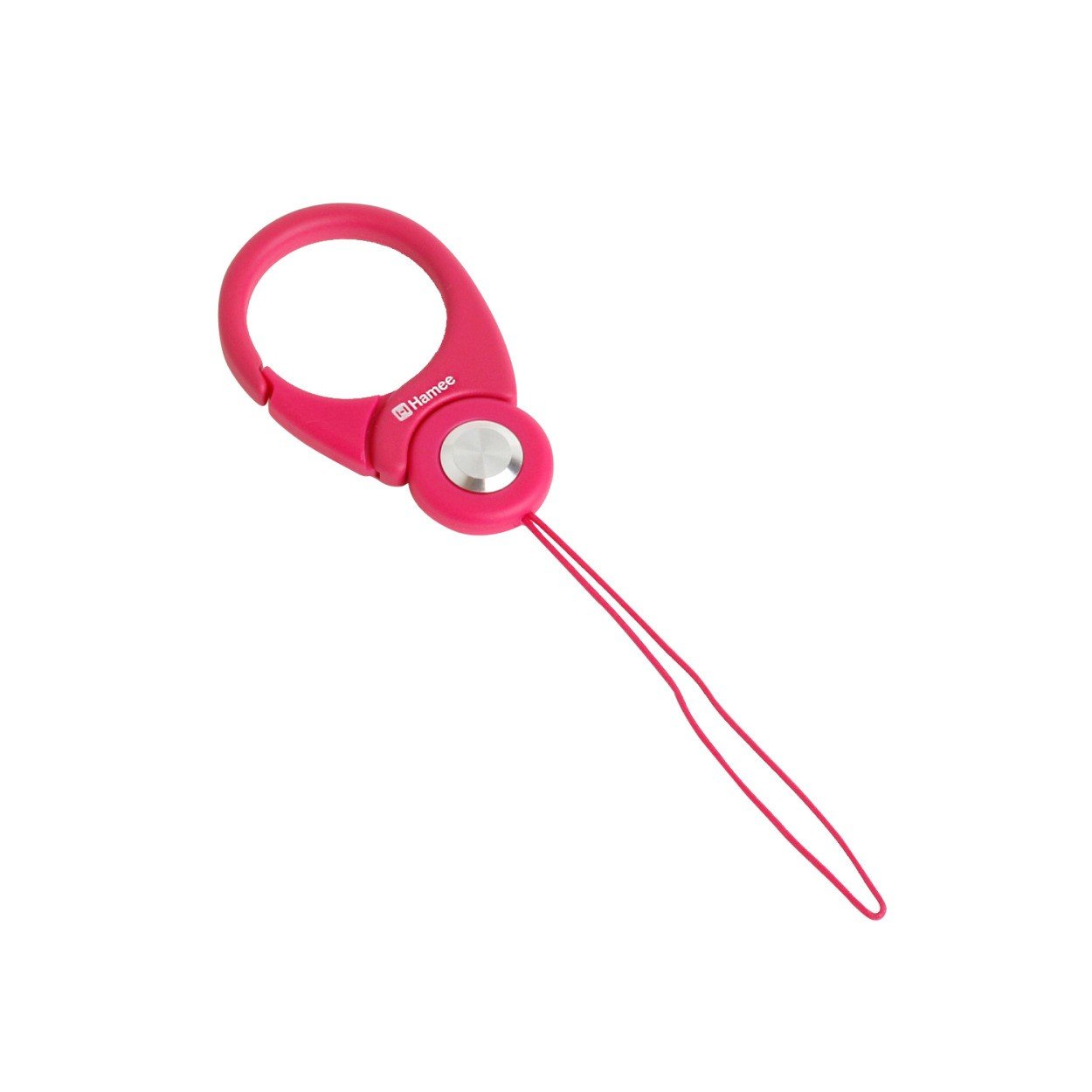 [ハミィ] HandLinker Putto Carabiner ストラップ カラビナリング (ホットピンク)【ハンドリンカー 落下防止 携帯 スマホ カラビナ おしゃれ かわいい】