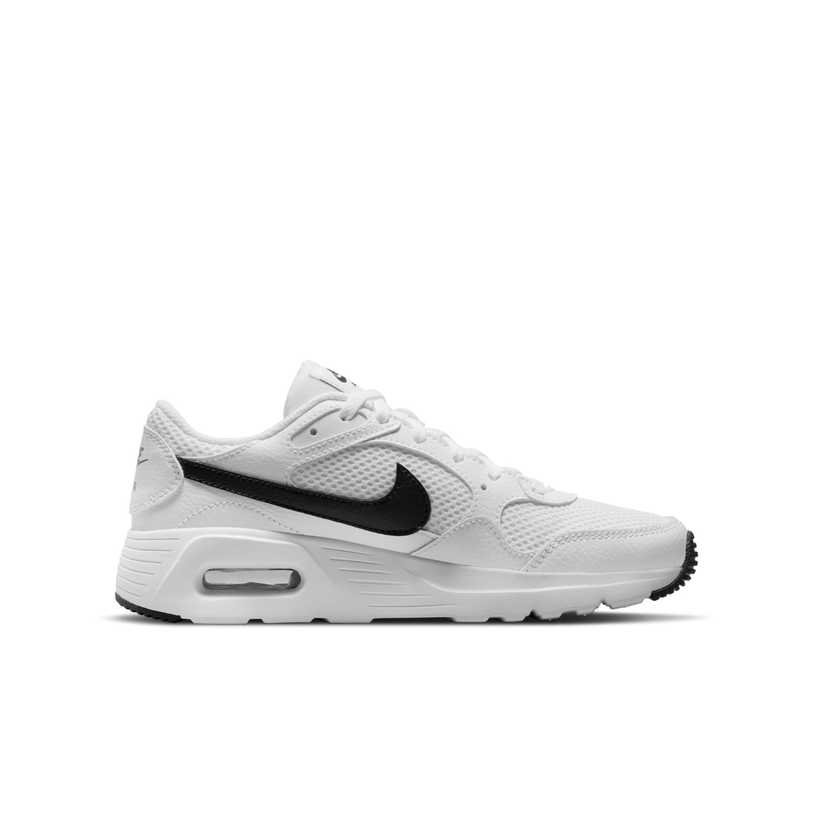 NIKE Chłopięce buty do biegania Air Max Sc, Biały czarny biały, 38 EU